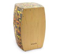 World Rhythm CAJ3 Cajon, Full Size Cajon Box Drum with Natural Wood Playing Surface and Fully Adjustable Snares