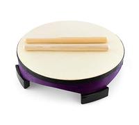 World Rhythm FD-10, 10” Wooden Floor Drum, Childrens Percussion Instrument with Rubberised Feet and 2 Beaters, Ideal for SEN and School Environments