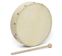 World Rhythm HD-8 Rhythm Hand Drum - 8 inch Pre-tuned Frame Drum Beater Included