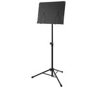 World Rhythm Music Stand - Height Adjustable Orchestral Sheet Music Holder with Page Retainers