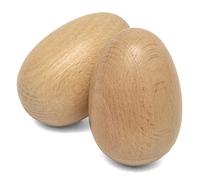 World Rhythm Wooden Natural Egg Shakers - Pair