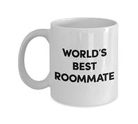 World’s Best Roommate Mug - Funny Tea Hot Cocoa Coffee Cup - Novelty Birthday Christmas Anniversary Gag Gifts Idea