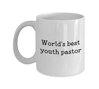 World’s Best Youth Pastor Mug - Funny Tea Hot Cocoa Coffee Cup - Novelty Birthday Christmas Anniversary Gag Gifts Idea