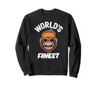 World’s Finest Smiling Funky Gorilla Retro Cool Shades Sweatshirt
