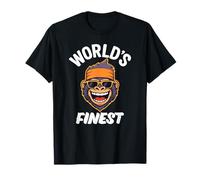 World’s Finest Smiling Funky Gorilla Retro Cool Shades T-Shirt
