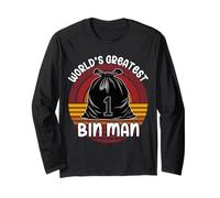 World’s Greatest Bin Man Rubbish Bag Trophy Long Sleeve T-Shirt