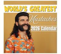 World’s Greatest Moustaches Calendar 2026: Twelve Months of Timeless Style, Humor, and Distinguished Charm, 8.5 x 8.5" Gentleman’s Edition
