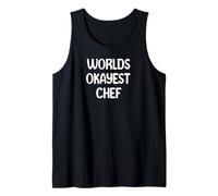 World’s Okayest Chef Funny Workplace Humor Tees Mugs Tank Top