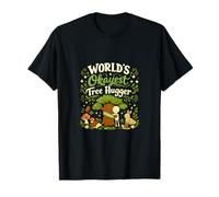 World’s Okayest Tree Hugger Cottagecore Mushrooms Forest T-Shirt
