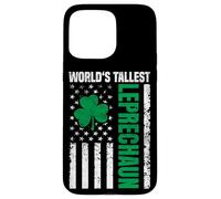 World’s Tallest Leprechaun Funny St. Patricks Day Shamrock Case for iPhone 15 Pro Max