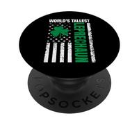 World’s Tallest Leprechaun Funny St. Patricks Day Shamrock PopSockets Adhesive PopGrip