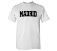 World Soccer Retro Club Men's Fan Apparel, Madrid - White Shirt, Medium