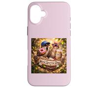 World Sparrow Day Cute Chill Bird Enthusiast Birdwatcher Art Case for iPhone 16 Plus