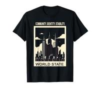 World State - Community. Identity. Stability. T-Shirt