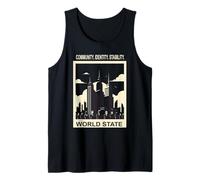 World State - Community. Identity. Stability. Tank Top