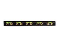 World Time Clock with Multiple Time Zones, Adjustable Brightness and City Change Feature for Travel and Home Use