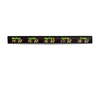 World Time Zone Clocks for The Wall, World Clock Multiple Time Zones, WiFi Connection and City Can Be Changed, Multi Time Zone Clock for Hotels, Airports, Entertainment Venues (5city)