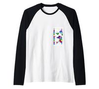 World Time Zone Map Raglan Baseball Tee