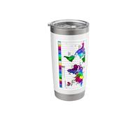 World Time Zone Map Stainless Steel Insulated Tumbler