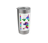 World Time Zone Map Stainless Steel Insulated Tumbler