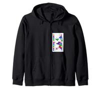 World Time Zone Map Zip Hoodie