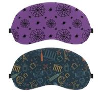 World Tourism Day Colorful Dark Eiffel Tower 2-Pack Eye Patch and Eye Masks Set, Light-Blocking, Soft, Breathable Sleep Mask Kit