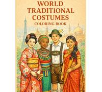 World Traditional Costumes Coloring Book: Traditional Costumes from Around the Globe (Color Your Style: Fashion Coloring Book Series)