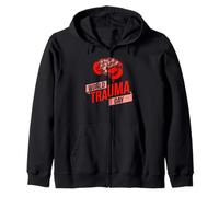 World Trauma Day Mental Health Awareness Advocacy Zip Hoodie
