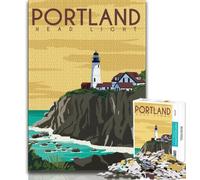 World Travel Poster Puzzles for Adults Teens 1000 Pieces,Stress Reliever Staycation Kill Time with Matching Poster And Trivia Sheet 38x26cm