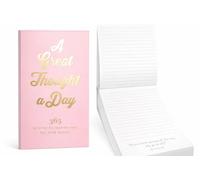 WORLD TRAVELER A Thought a Day List Pad with 365 Inspirational Quotes for Notes, Memos - A Year of Positive Thinking, To Do List Notepad, Size 5X8, 5X8 Pink