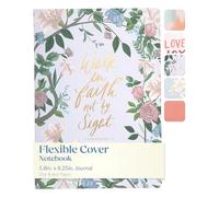 WORLD TRAVELER Christian Lined Journal Notebook with Inspirational Quotes