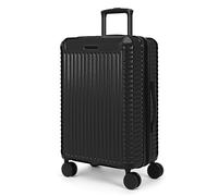 World Traveler Dejuno Abrams 3-Piece Lightweight Hardside Spinner Luggage Set, Black, Large Checked, Dejuno Abrams Lightweight Hardside Spinner Luggage