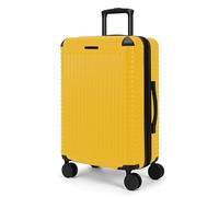 World Traveler Dejuno Abrams 3-Piece Lightweight Hardside Spinner Luggage Set, Yellow, Large Checked, Dejuno Abrams Lightweight Hardside Spinner Luggage