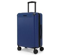 World Traveler Dejuno Abrams Lightweight Hardside Spinner Luggage, Navy, Medium Checked, Dejuno Abrams Lightweight Hardside Spinner Luggage