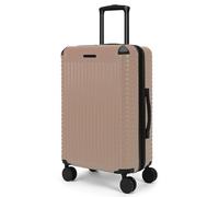 World Traveler Dejuno Abrams Lightweight Hardside Spinner Luggage, Pink, Medium Checked, Dejuno Abrams Lightweight Hardside Spinner Luggage