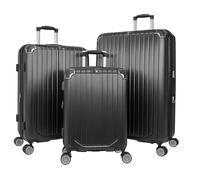 World Traveler Dejuno Beaumont 3-Piece Lightweight Hardside Expandable Spinner Luggage Set, Black, Dejuno Beaumont 3-piece Lightweight Hardside Expandable Spinner Luggage Set