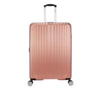 World Traveler Dejuno Beaumont 3-Piece Lightweight Hardside Expandable Spinner Luggage Set, Rose Gold, Large Checked, Dejuno Beaumont Lightweight Hardside Expandable Spinner Luggage