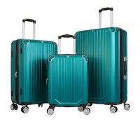 World Traveler Dejuno Beaumont 3-Piece Lightweight Hardside Expandable Spinner Luggage Set, Teal, Dejuno Beaumont 3-piece Lightweight Hardside Expandable Spinner Luggage Set