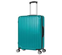 World Traveler Dejuno Beaumont 3-Piece Lightweight Hardside Expandable Spinner Luggage Set, Teal, Medium Checked, Dejuno Beaumont Lightweight Hardside Expandable Spinner Luggage