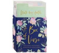 WORLD TRAVELER Eccolo Box Of Verse - 60 Scripture Cards with 4 Tabbed Dividers for Faith, Hope, Love and Comfort,