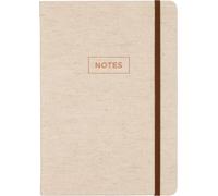 WORLD TRAVELER Eccolo Medium Lined Journal Notebook, A5 Writing Journal, 256 Ruled Ivory Pages, Ribbon Bookmark