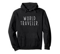World Traveler Globe Vacation Explorer Gift Him Her Tourist Pullover Hoodie