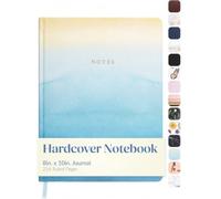 WORLD TRAVELER Large Lined Journal Notebook 256 Ruled White & Ivory Pages | Lay-Flat Binding, Gilded Page Edges Resist Wear, Reinforced Square Corners, Bleed-Resistant Smooth Paper