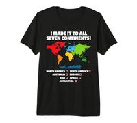 World Traveler - Seven Continents - 7 Continents Club White Premium T-Shirt