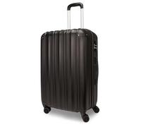 World Traveler VentureX Medium Checked Luggage, Black-Kemyer, Venturex Medium Checked Luggage Hardside Spinner Suitcase