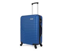 World Traveler VentureX Medium Checked Luggage, Blue-Dejuno, Venturex Medium Checked Luggage Hardside Spinner Suitcase
