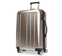 World Traveler VentureX Medium Checked Luggage, Champagne, Venturex Medium Checked Luggage Hardside Spinner Suitcase