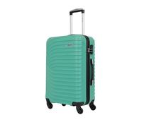 World Traveler VentureX Medium Checked Luggage, Teal-Dejuno, Venturex Medium Checked Luggage Hardside Spinner Suitcase