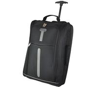 World Traveller Flight Approved Feather Light Weight Cabin Carry On Hand Luggage Roller Suitcase Bag Trolley Perect for Easyjet Ryanair Thomas Cook