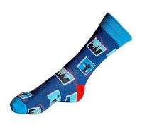 World Traveller Stamps Philatelist Mens Socks One Pair Multicolour 6-10 UK / 39-44 Eur / 7-11 US